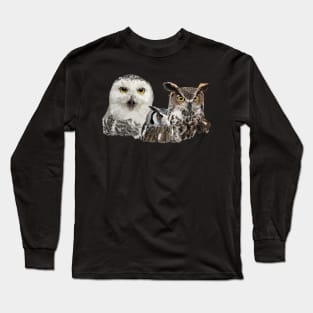 Scops owl and owls Long Sleeve T-Shirt